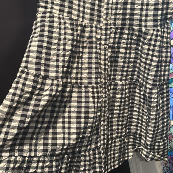 Toad & Co black and cream gingham dress - Picture 2 of 4